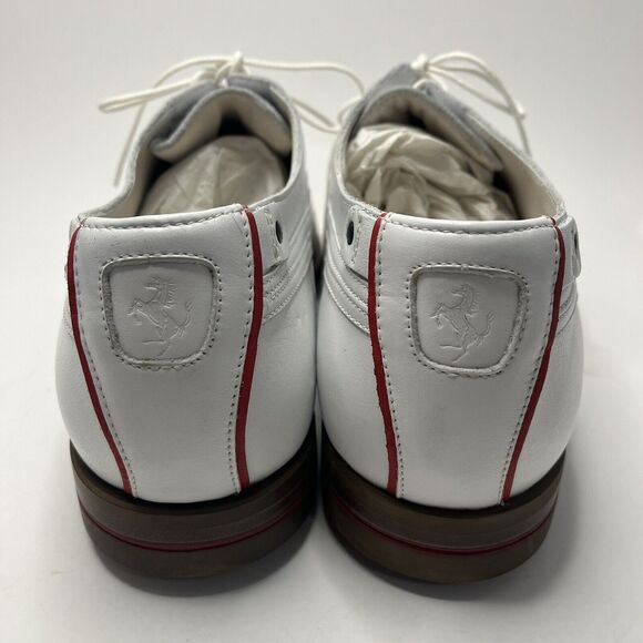 Puma Ferrari SF LUX Limited Size 10 White & Red Golf shoes Italian Leather NEW main image 9